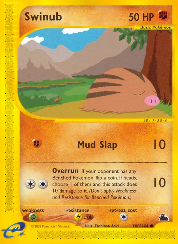 Swinub - Skyridge Pokemon Card