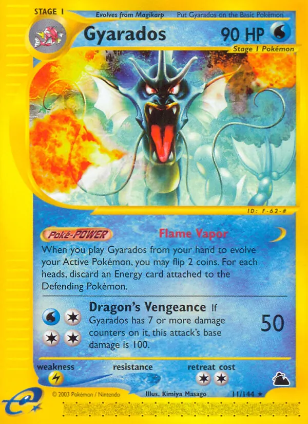 Gyarados - Skyridge Pokemon Card