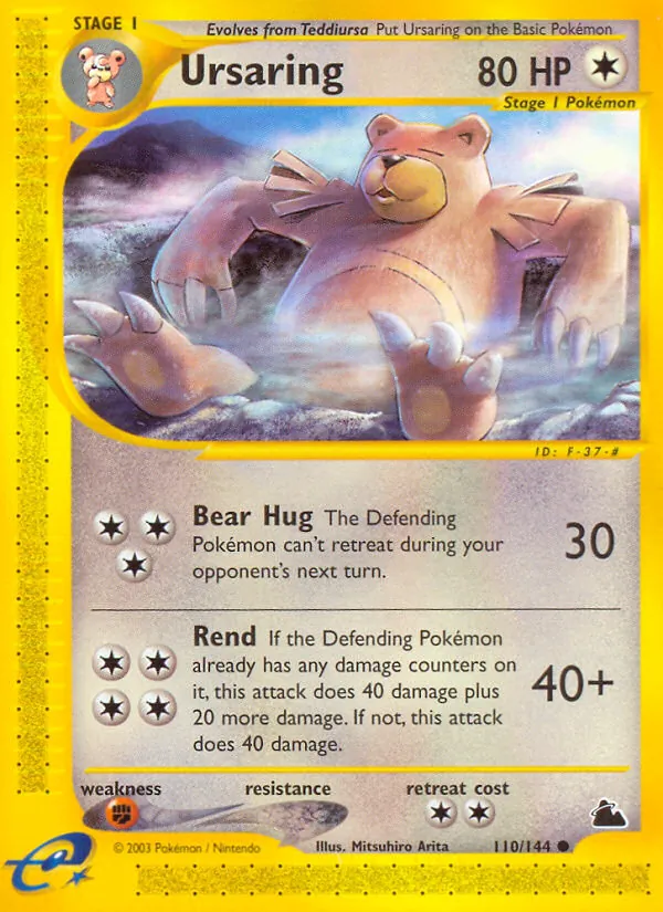 Ursaring - Skyridge Pokemon Card