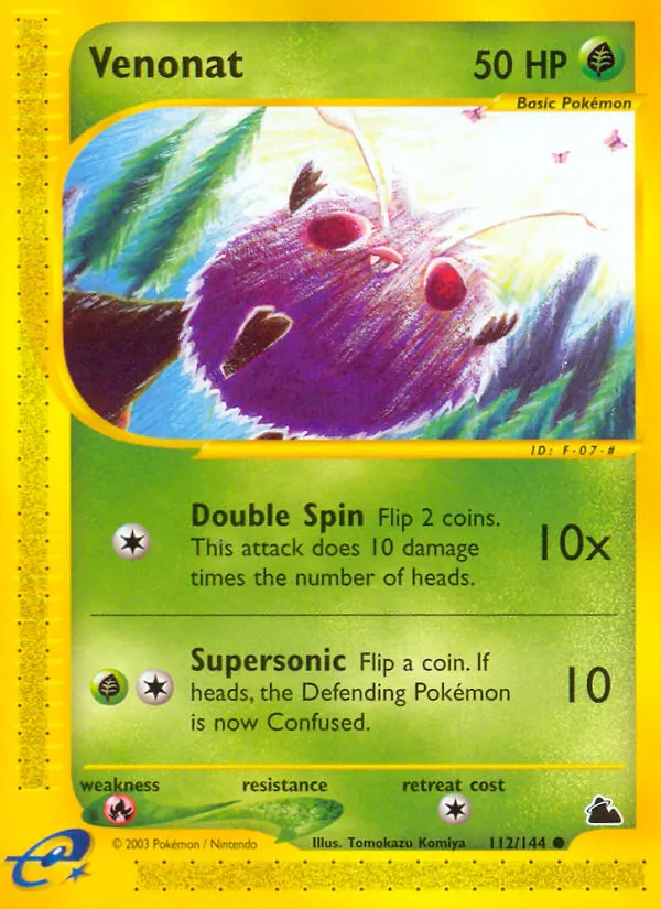 Venonat - Skyridge Pokemon Card