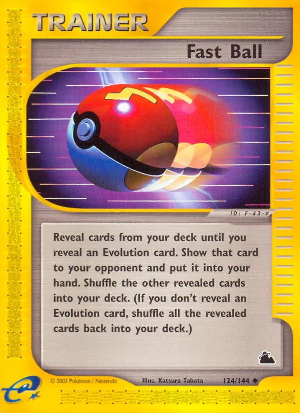 Fast Ball - Skyridge Pokemon Card