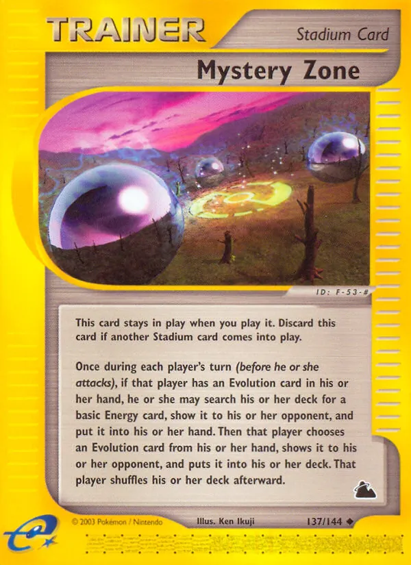 Mystery Zone - Skyridge Pokemon Card