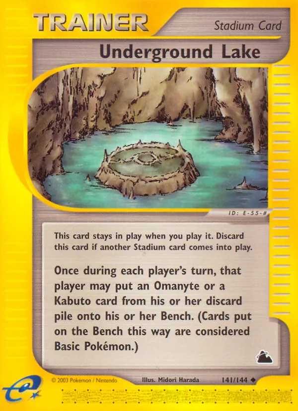 Underground Lake - Skyridge Pokemon Card