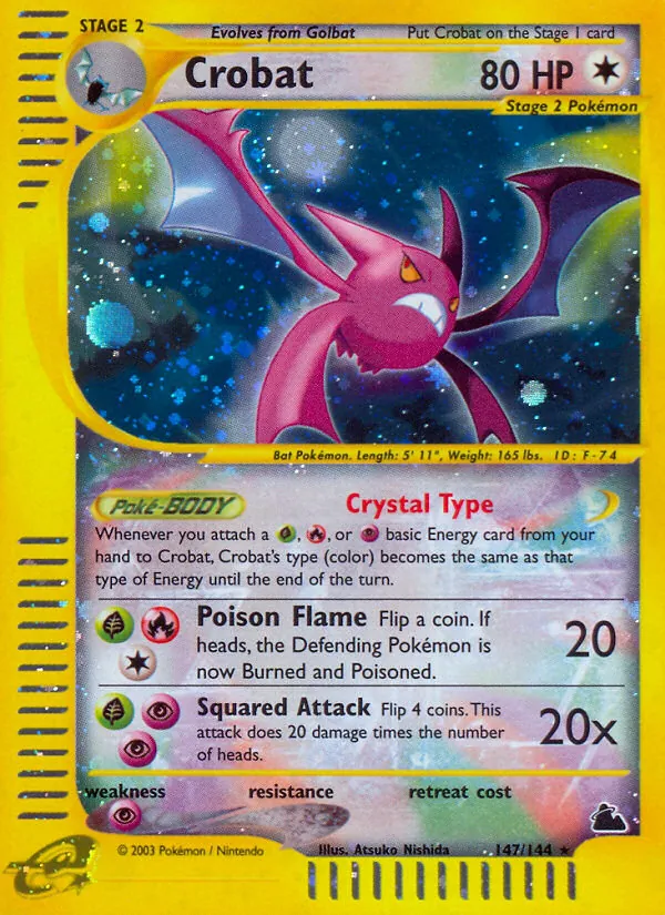Crobat - Skyridge Pokemon Card