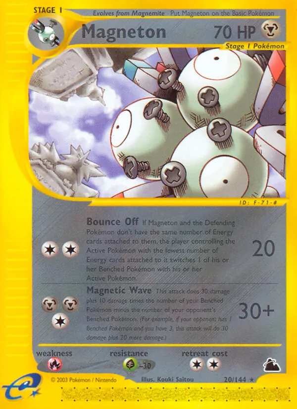 Magneton - Skyridge Pokemon Card