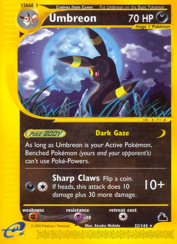 Umbreon - Skyridge Pokemon Card
