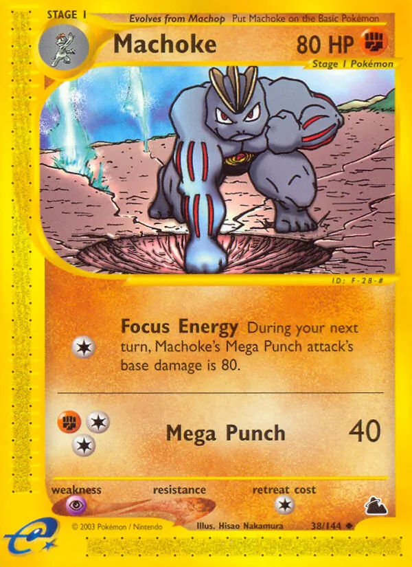 Machoke - Skyridge Pokemon Card