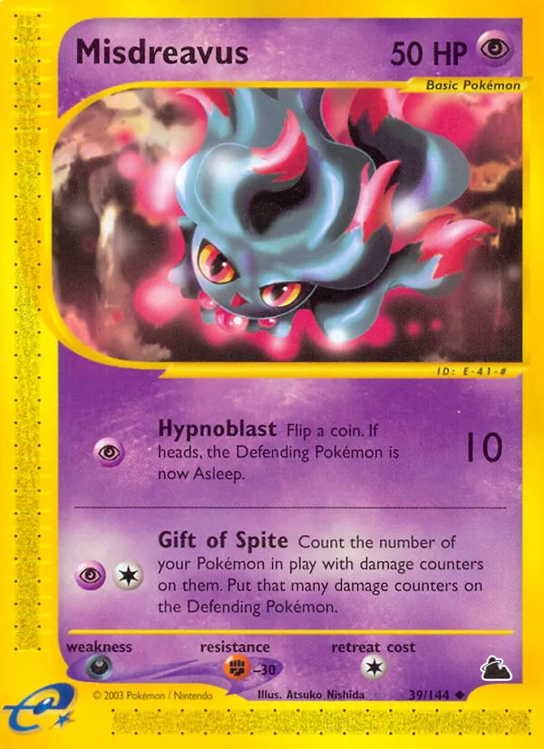 Misdreavus - Skyridge Pokemon Card