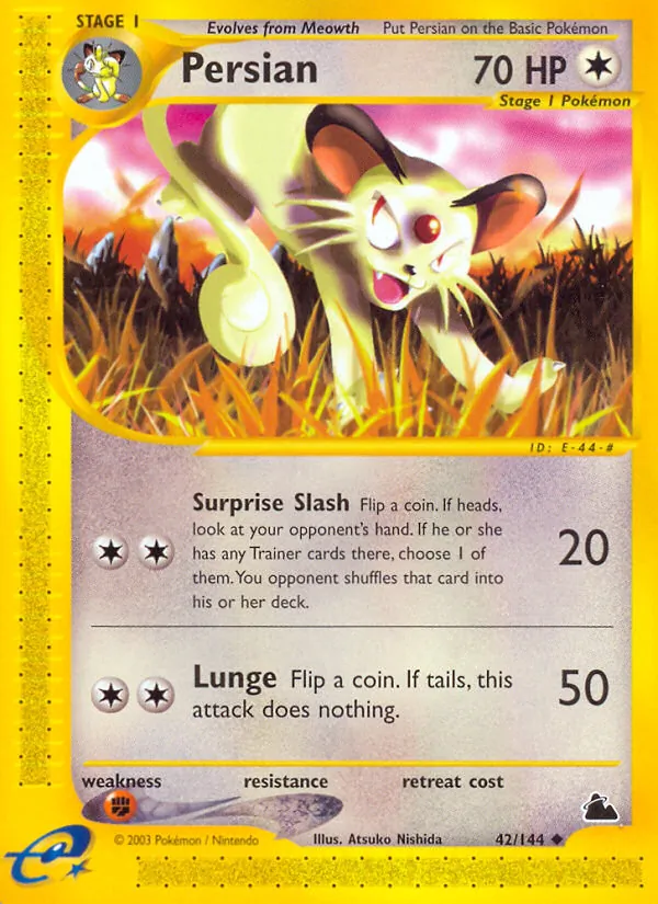 Persian - Skyridge Pokemon Card