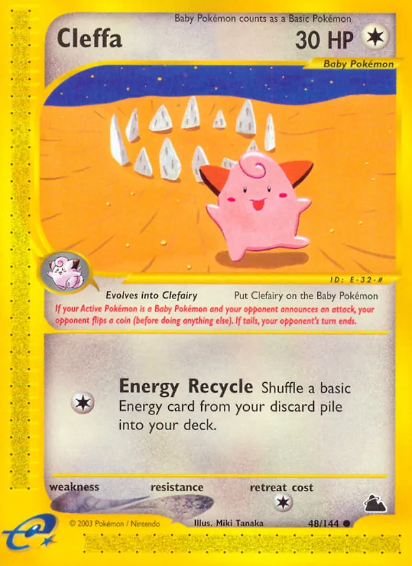 Cleffa - Skyridge Pokemon Card