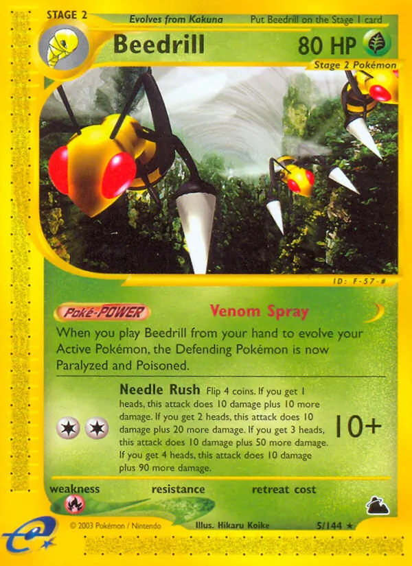 Beedrill - Skyridge Pokemon Card