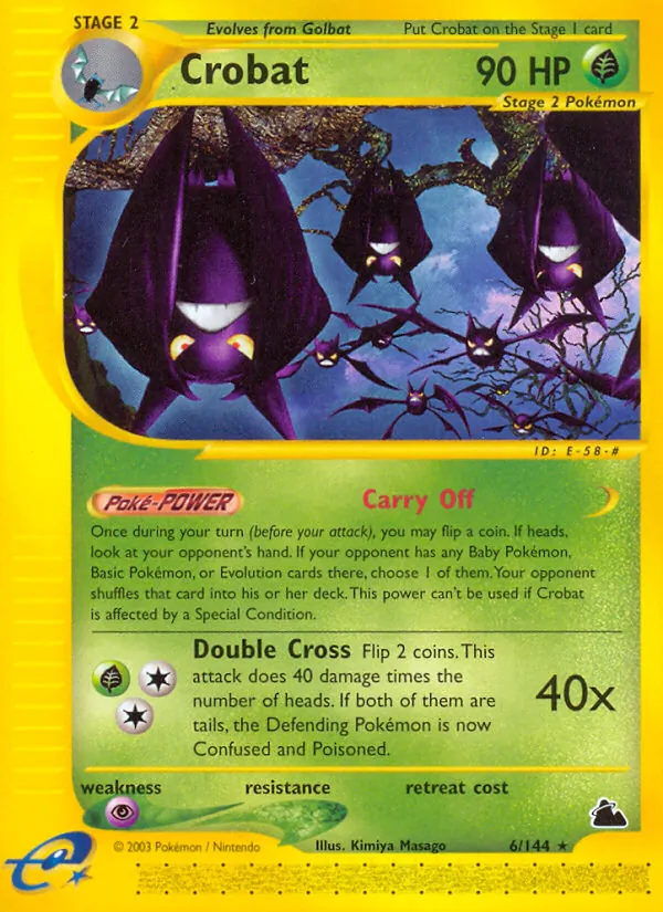 Crobat - Skyridge Pokemon Card