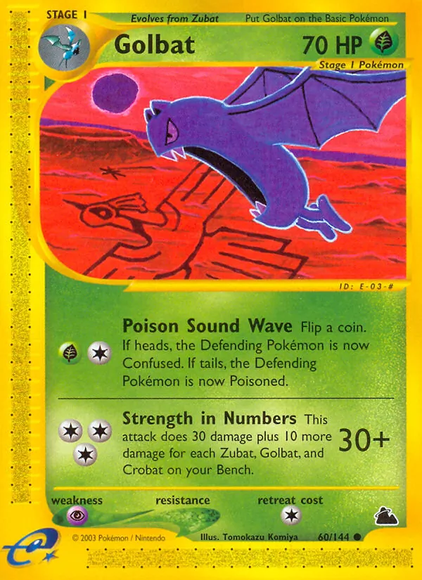 Golbat - Skyridge Pokemon Card