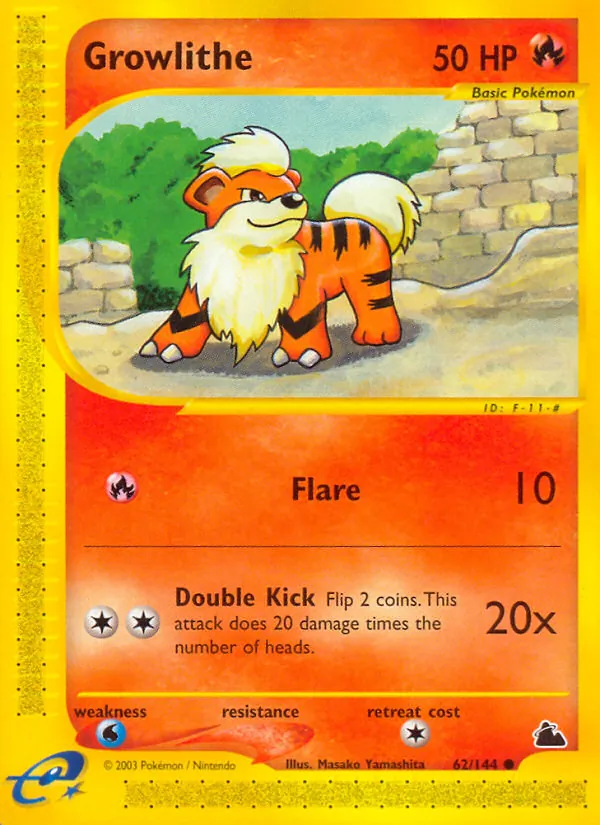 Growlithe - Skyridge Pokemon Card