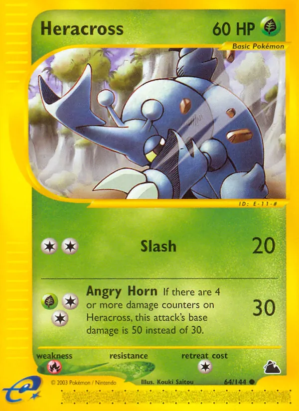 Heracross - Skyridge Pokemon Card