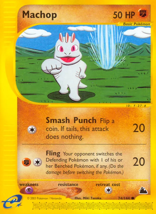 Machop - Skyridge Pokemon Card