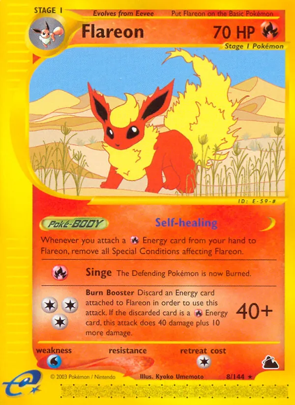 Flareon - Skyridge Pokemon Card