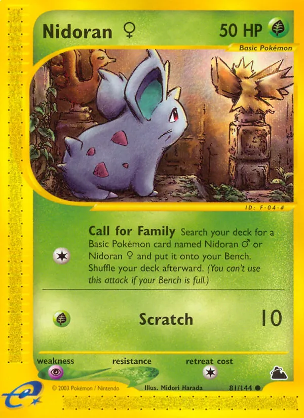 Nidoran♀ - Skyridge Pokemon Card