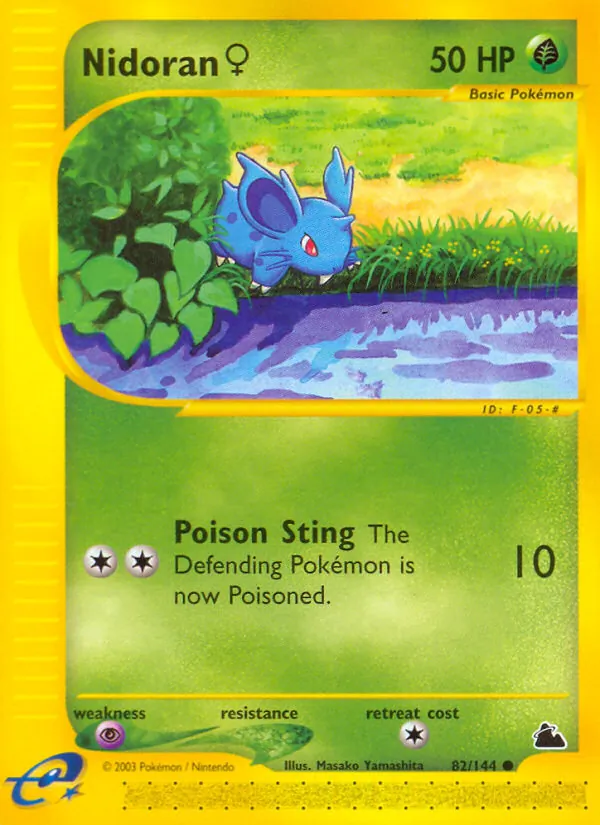 Nidoran♀ - Skyridge Pokemon Card