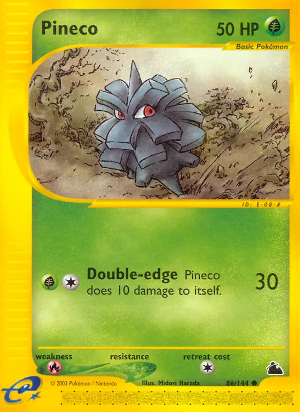 Pineco - Skyridge Pokemon Card