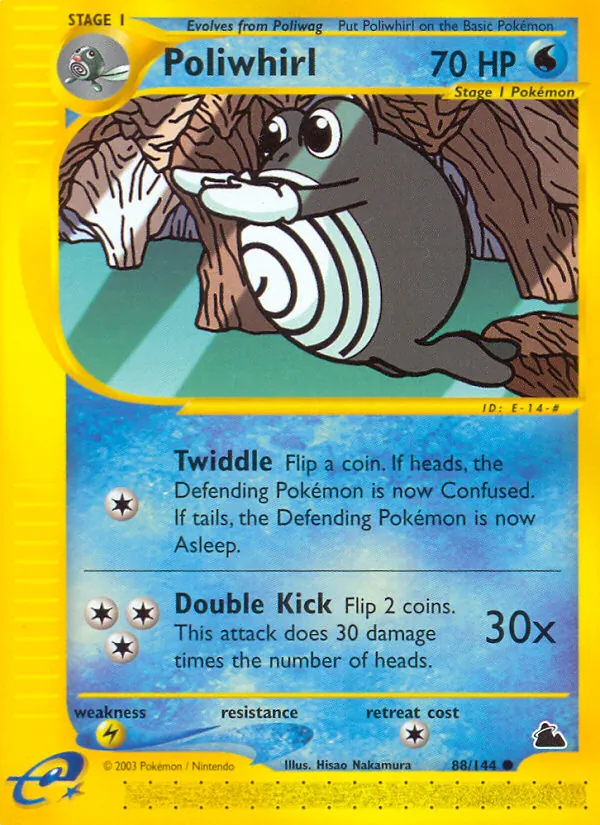 Poliwhirl - Skyridge Pokemon Card