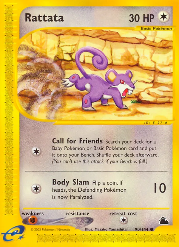 Rattata - Skyridge Pokemon Card
