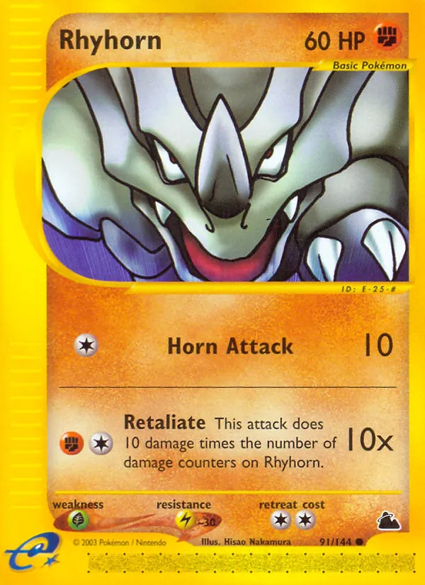 Rhyhorn - Skyridge Pokemon Card