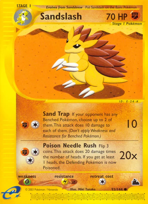 Sandslash - Skyridge Pokemon Card