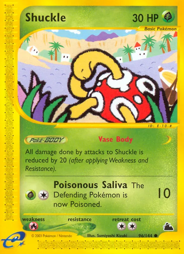 Shuckle - Skyridge Pokemon Card