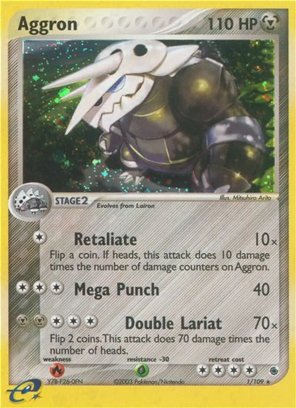 Aggron - Ruby & Sapphire Pokemon Card