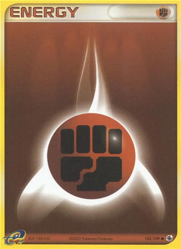Fighting Energy - Ruby & Sapphire Pokemon Card