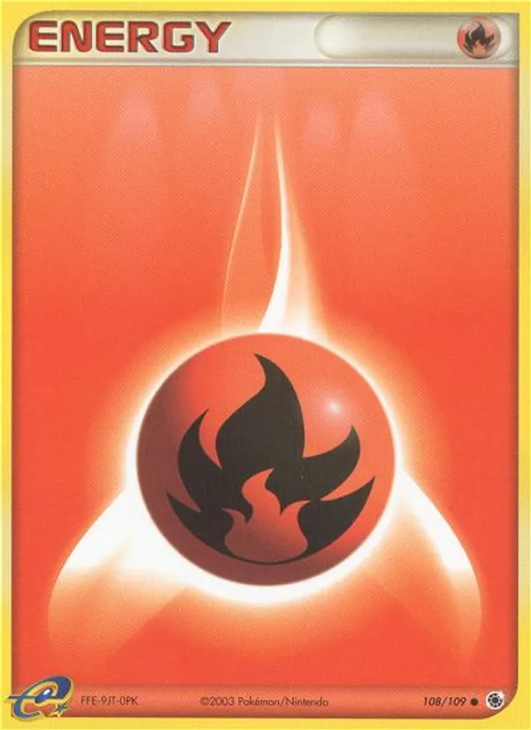 Fire Energy - Ruby & Sapphire Pokemon Card