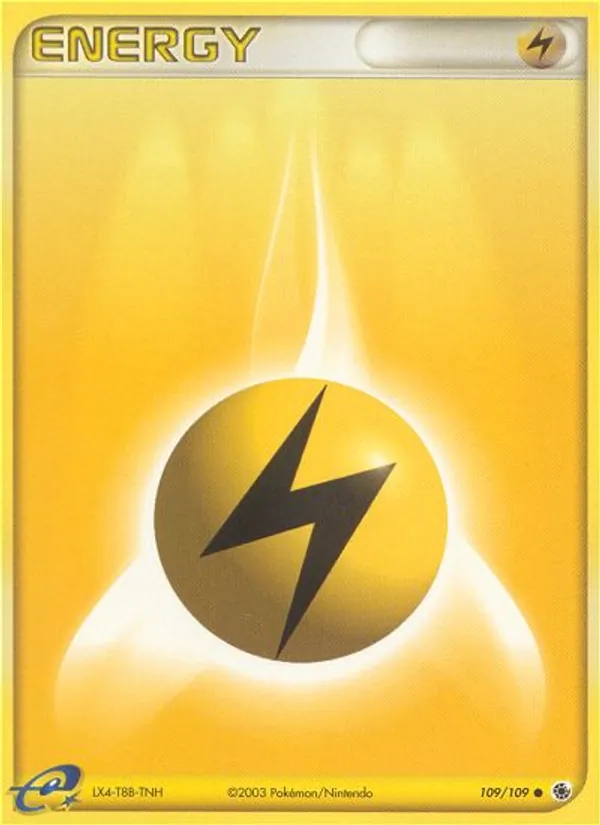 Lightning Energy - Ruby & Sapphire Pokemon Card