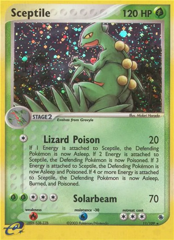 Sceptile - Ruby & Sapphire Pokemon Card