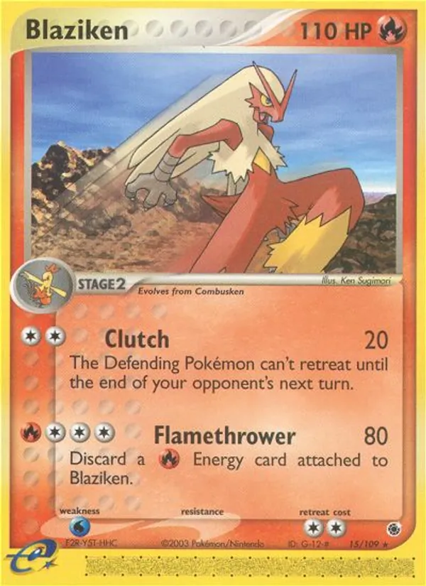 Blaziken - Ruby & Sapphire Pokemon Card