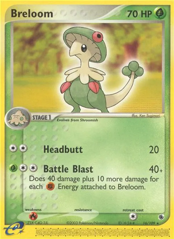 Breloom - Ruby & Sapphire Pokemon Card