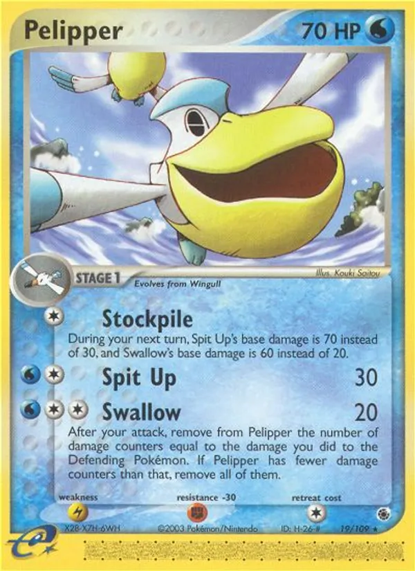 Pelipper - Ruby & Sapphire Pokemon Card