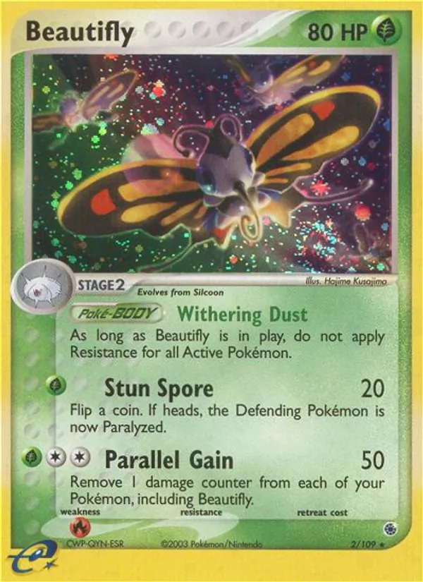 Beautifly - Ruby & Sapphire Pokemon Card