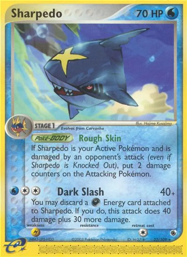 Sharpedo - Ruby & Sapphire Pokemon Card
