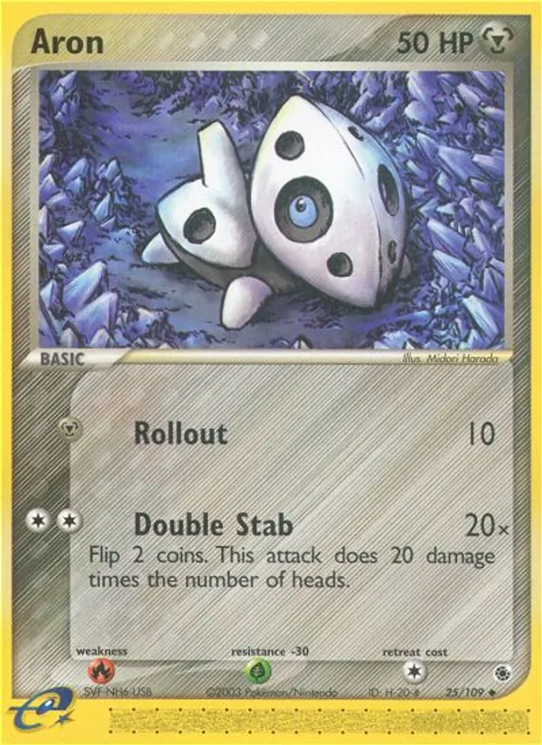 Aron - Ruby & Sapphire Pokemon Card
