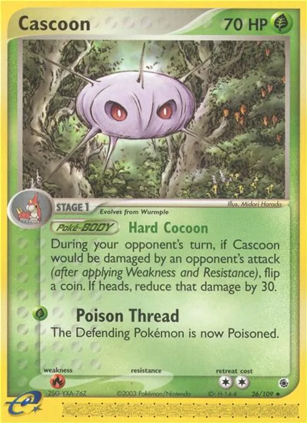 Cascoon - Ruby & Sapphire Pokemon Card