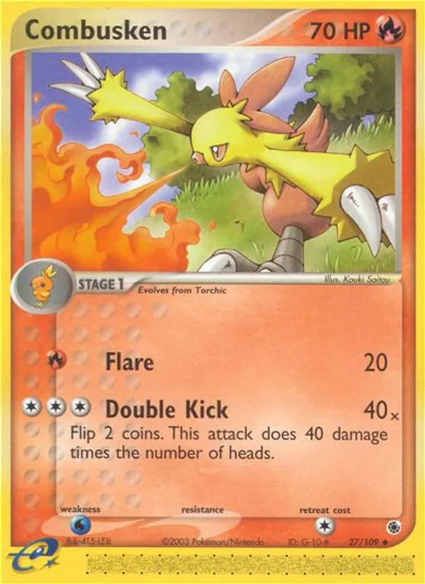 Combusken - Ruby & Sapphire Pokemon Card