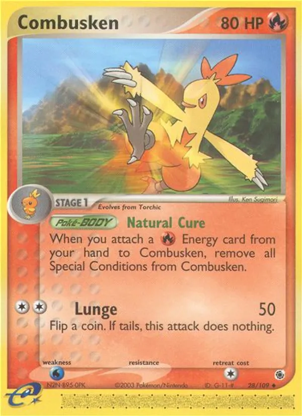 Combusken - Ruby & Sapphire Pokemon Card