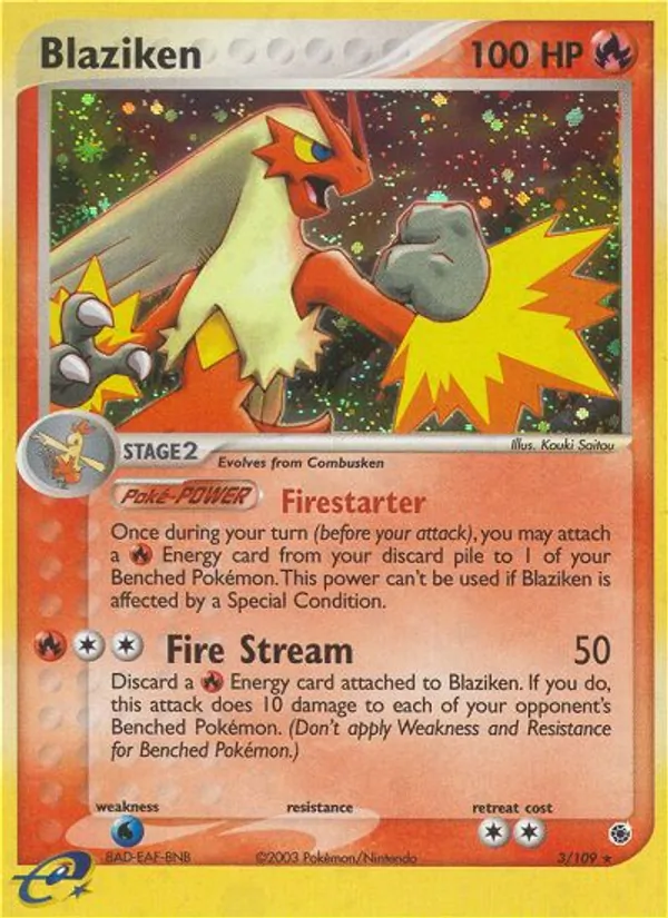Blaziken - Ruby & Sapphire Pokemon Card