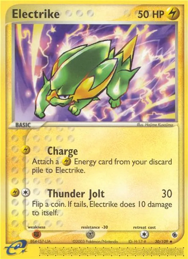 Electrike - Ruby & Sapphire Pokemon Card