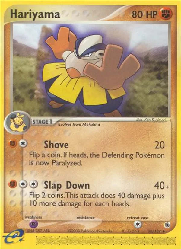 Hariyama - Ruby & Sapphire Pokemon Card
