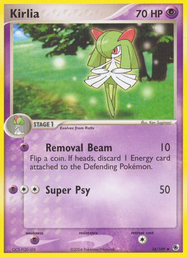 Kirlia - Ruby & Sapphire Pokemon Card