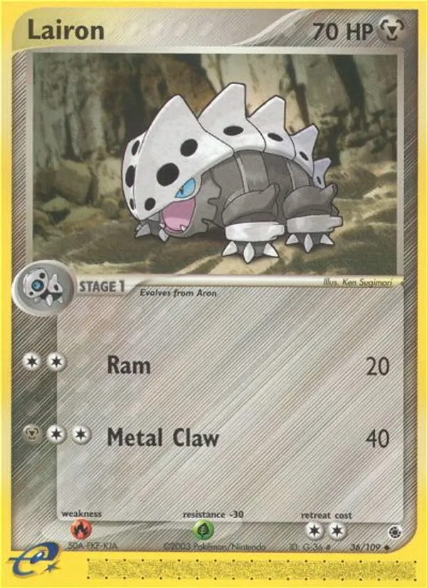 Lairon - Ruby & Sapphire Pokemon Card