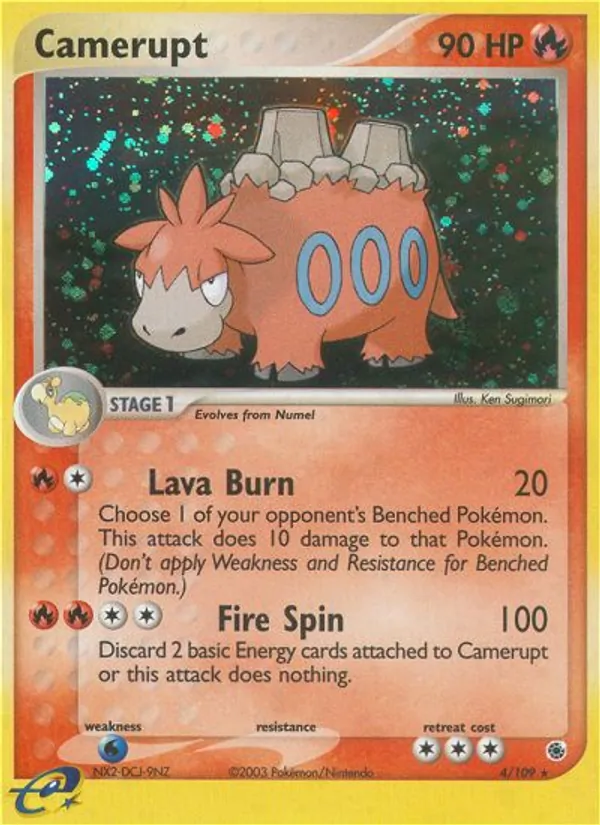 Camerupt - Ruby & Sapphire Pokemon Card