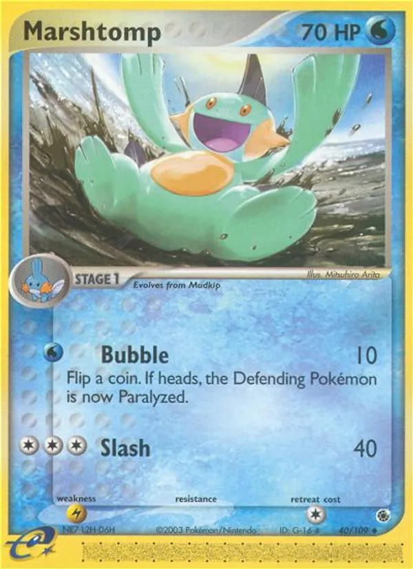 Marshtomp - Ruby & Sapphire Pokemon Card